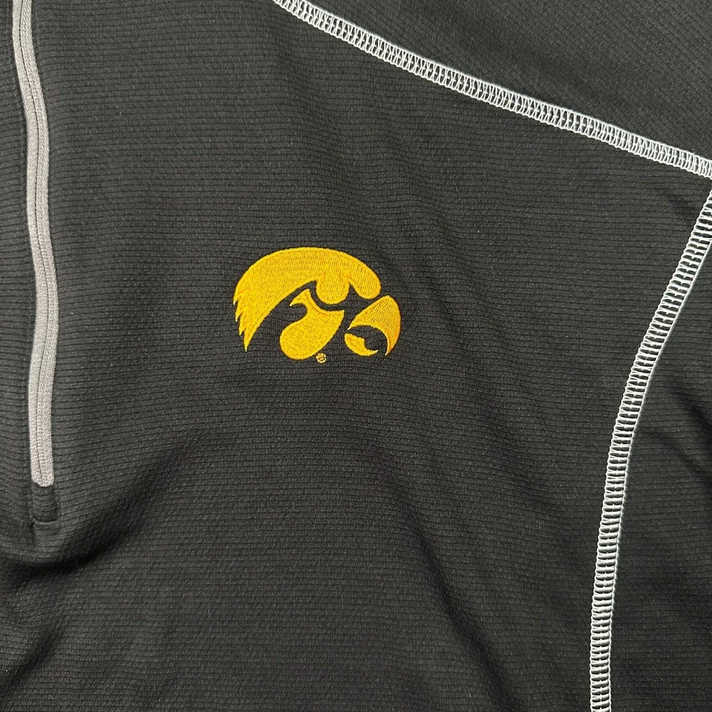PING Iowa Hawkeyes Men's Sensorcool 1/4 Zip Golf Pullover Black Size XL NCAA
